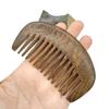 Peine de Ébano Natural Mini Peine de Bolsillo con Solapa Peine Portátil para Maquillaje Peine de Madera Peine para el Cabello Peine de Masaje Pequeño Peine de Madera Entera Engrosada