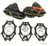 Crampones de silicona transfronterizos de 7 dientes y 10 dientes, cubrezapatos antideslizantes simples para exteriores para montañismo y escalada en roca en nieve, crampones reflectantes de TPE