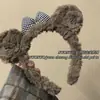 Aro de Cabelo de Pelúcia Fofo Cão Mão Gato de Desenho Animado Feminino Faixa de Cabeça para Lavar o Rosto Máscara de Maquiagem Laço Acessórios de Cabelo Grampos de Cabelo