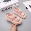Sandalias Deportivas para Niñas 2026 Verano Nuevas Casuales para Niños y Niñas con Velcro, Punta Abierta, Zapatos de Playa con Suelas Suaves