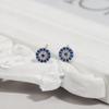 Aretes de Aguja de Plata S925 Diamante Mini Cuentas para Mujer Estilo Coreano Celebridad de Internet Mismo Estilo Personalizado Combinación de Colores Clip para la Oreja B212