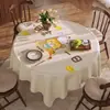 Toalha de Mesa Redonda, À Prova de Óleo, Impermeável, Sem Lavagem, Anti-Escaldamento, Toalha de Mesa Redonda Grande 180*180, Tapete Quadrado de PVC para Mesa de Jantar Doméstica
