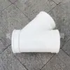 Tee Oblíquo de Drenagem UPVC Branco 160 DN150 Tee Oblíquo de PVC Tee Oblíquo de Esgoto UPVC de 6 Polegadas Fornecimento