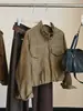 Chaqueta de gamuza moderna y fresca estilo europeo y americano otoño/invierno, nueva chaqueta de trabajo retro A14214