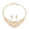 3 piezas nuevo moda perla imitación aleación collar pendientes traje damas boda boda joyería accesorios regalo