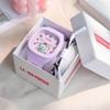 Reloj Lindo de Silicona Estilo Moderno Luminoso Deportivo Estudiante Correa Cuadrada Alto Valor Reloj Infantil 40mm