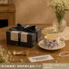 Juego de Regalo Práctico de Cerámica para Taza de Café y Platillo, Taza Personalizada para el Té de la Tarde, Sensación de Lujo Ligero y Gama Alta, Regalo Festivo