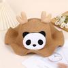 Sombrero de panda con diseño de dibujos animados para viajes, ideal para adultos, hombres y mujeres, ideal para el sol, protector solar tejido y para niños.