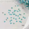 Acessório de strass para nail art em zircônia chanfrada 5A triangular, popular online, strass para unha mini de fundo chato 3mm com design de laço