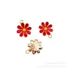 Aleación Simulada Goteo de Aceite Colgante de Margarita Pequeña de 7 Colores Aleación Creativo DIY Pulsera de Cuentas Collar Accesorios de Joyería Colgante