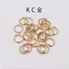 Anillos Abiertos de Metal Galvanizado Coloridos Anillo Único Anillos de Hierro Plano Pulsera Collar Pendiente Anillos de Conexión Accesorios para Joyería DIY