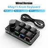 Teclado Mecánico Pequeño, Teclado Personalizado con Perillas, Switches Rojos Intercambiables en Caliente, Teclado para Gaming y Edición