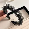 Nova Moda Coreana Faixa de Cabelo Plissada Estrela em Renda com Bordas Finas, Sensação Elegante e de Alto Padrão, Faixa de Cabelo Que Realça o Volume do Cabelo, Presilha de Cabelo para Mulheres