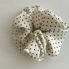 Diadema de banda elástica para el pelo de estilo coreano de alta calidad, puntos de onda blancos y negros, para coleta alta, cabeza de bola, goma elástica, nicho, cuerda para el pelo vintage, cuerda para el pelo, accesorios para el pelo