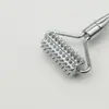 Varilla de Masaje Facial con Microagujas de Aleación de Zinc, Varilla Cuchara para Crema, Cuchara Rodillo de Microagujas, Dispositivo Especial para Introducción Facial y Adelgazamiento Facial