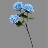 Simulación de diseño de techo de boda, ramo de hortensias de flores falsas, decoración de ventana de centro comercial, simulación de flores de seda, 3 hortensias de madera