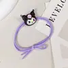 Diadema Linda Brillo Sanrio Cuerda para el Cabello Anudada Goma Elástica Colorida Kuromi Perro Canela Lazo para el Cabello Diadema para el Cabello