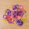 Cuerdas de Teléfono de Colores Gomas para el Cabello Alta Elasticidad Gomas para el Cabello sin Costuras para Niñas Sujetadores de Cola de Caballo Sencillos Accesorios Coloridos de Resorte para el Cabello