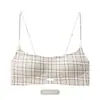 Sutiã feminino sem costura com efeito push-up e levanta seios, anti-queda, faz os seios pequenos parecerem maiores, respirável, com alças finas de glitter e lindo design nas costas