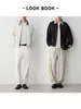 Ropa para Hombre Mo Mai Ke Chaqueta de Cuadros con Solapa de Alta Inteligencia para Viajar al Trabajo Hombres 2026 Otoño Nueva Chaqueta de Bloque de Color Hombres 81673.