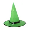 Sombrero de Halloween Fiesta del Festival Fantasma Decoración Accesorios Sombrero de Bruja Luminoso LED Sombrero de Mago Sombrero de Bruja Sombrero de Bruja