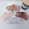 Pinza de Agarre con Forma de Calabaza Colorida Galvanizada para Gran Volumen de Cabello Pinza para el Cabello de Múltiples Rizos Parte Trasera de la Cabeza de Mujer Nuevo Pinza de Tiburón de Gama Alta