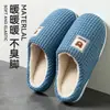 Pantuflas de algodón para hombre, nuevo estilo otoño/invierno 2026, pantuflas de interior para el hogar, felpa, cálidas, antideslizantes, resistentes al olor, pantuflas de algodón con suela gruesa para hombre