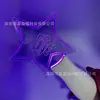 Fuyingyi Abanico de Mano Fluorescente Acrílico de 15 Colores Palo Luminoso Flash Palo con Control Remoto Lámpara de Mano Luminosa Cantando