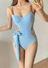 Traje de baño nuevo de triángulo de una pieza para mujer que cubre el vientre, adelgazante, para vacaciones en la playa, aguas termales, para mujer [entrega de una pieza]]
