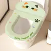 Directamente del fabricante: Cojín para asiento de inodoro de EVA con respaldo, impermeable, no lavable, diseño de caricatura, adecuado para todas las estaciones y viene con una fragancia incorporada