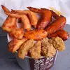 Modelo de simulación de muslos y alas de pollo frito, accesorios, ventana de frutas, sesión de fotos, centro comercial, comida, tienda de pollo frito, juguetes, venta al por mayor