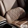 Nuevo diseño transfronterizo: un juego de reposacabezas y soporte lumbar para coche con diseño envolvente, cuero perforado, espuma viscoelástica y material transpirable para soporte del cuello y uso en el coche
