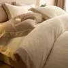 Conjunto de Roupa de Cama de Veludo Leite Esculpido de Inverno Quatro Peças Estilo Lençol com Elástico Roupa de Cama de Alto Padrão Conjunto de Três Peças de Lençol e Capa de Edredom de Veludo Coral