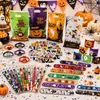 Anillo de resorte de Halloween Transfronterizo Set Infantil: Bolsa de Dulces de Calabaza, Pulsera de Dibujos Animados, Pegatinas, Lápiz, Set de Decoración para Fiesta