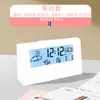 Relógio Despertador Eletrônico, Calendário de Mesa Eletrônico Transparente Multifuncional com Display de Temperatura, Modelo com Luz de Fundo para Quarto, Relógio Despertador Transparente
