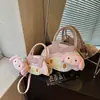 Bolsa Feminina Versátil Estilo Japonês My Melody Desenho Animado Bolsa de Mão Bolsa Transversal Bolsa de Ombro Fofa para Estudantes Bolsa Pequena Infantil