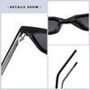 Nuevas Gafas de Sol Polarizadas Clásicas Anti-UV para Adultos Hombres y Mujeres Marco Cuadrado Retro Visera Gafas de Sol para Usar Kg2501