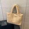 Bolso de Hombro Texturizado para Mujer, Versátil, Estilo Crema Esponjoso y Lujoso, Modelo Nuevo 2026 para Otoño e Invierno, Transfronterizo