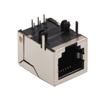 Conector Telefônico Especial RJ11/12 6p6c Assento Fêmea Blindado 90 Graus Face para Baixo Pé Cogumelo Carcaça de Cobre