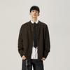 Novo Cardigan Masculino 2025 Outono e Inverno 700g Alta Qualidade Modelagem Solta Estilo Japonês Jovem Marca Elegante Tendência Suéter