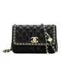 Agente de Compras de Hong Kong 2025 Bolso de Mano para Mujer de Cuero Genuino Nuevo, de Nicho, Gama Alta, Elegante, Bolso Pequeño Cruzado con Textura Versátil