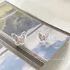 Pendientes de botón de perla estilo ins de aguja 925 para mujer, pendientes versátiles, joyería para orejas de temperamento de alta gama, puesto callejero, mercado nocturno, estilo popular, venta al por mayor