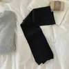 26 Calcetines Nuevos Otoño Invierno Mujer Algodón Engrosados Alargados Rodilleras de Algodón Leggings Protección contra el Frío Calcetines Gruesos Planos Hasta la Rodilla