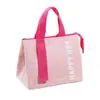 Bolsa Lonchera Aislada de Mano de Gran Capacidad a la Moda Venta al por Mayor Estudiante Simple Impermeable Bolsa Aislada de Papel Aluminio Engrosado Bolsa para Bento
