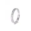 Plata pura s999, un anillo para toda la vida, un anillo de pareja único y elegante, tamaño ajustable, un regalo lujoso para tu novia