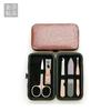Pequeño juego de 5 cortaúñas de oro rosa para uso personal, herramientas de manicura para uñas de acero inoxidable, venta al por mayor en stock