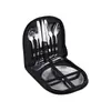 Conjunto de Louças Portátil para Exterior para 2 Pessoas, Talheres de Aço Inoxidável, Tigelas, Hashis e Pratos, Equipamento Portátil Estilo Camping para 4 Pessoas