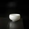 Xícara de Chá de Porcelana Branca das Dinastias Tang e Song, Xícara de Degustação de Porcelana Branca de Dehua, Conjunto de Chá Kung Fu, Xícara de Cerâmica para Beber Chá Doméstica Individual, Tang e Song