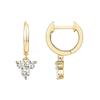 Pendientes de alta calidad para damas de moda con incrustaciones de circonitas vintage clásicas con baño de latón dorado real transfronterizo de Europa y Estados Unidos