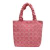 Bolsa de lona feminina grande capacidade 2023 nova versátil de ombro bolsa de noiva para casamento bolsa de tecido nicho bolsa de balde portátil